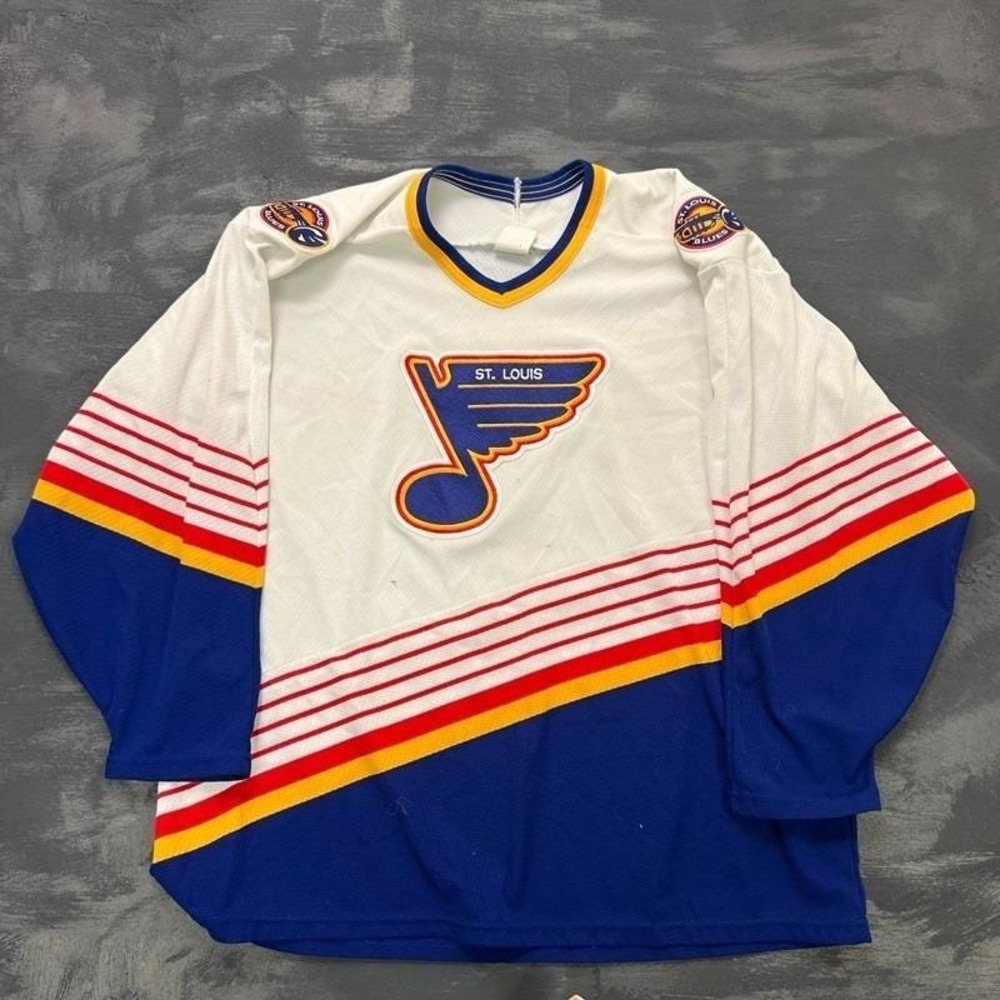 Vintage St Louis Blues Jersey Mens XL White 1990s NHL